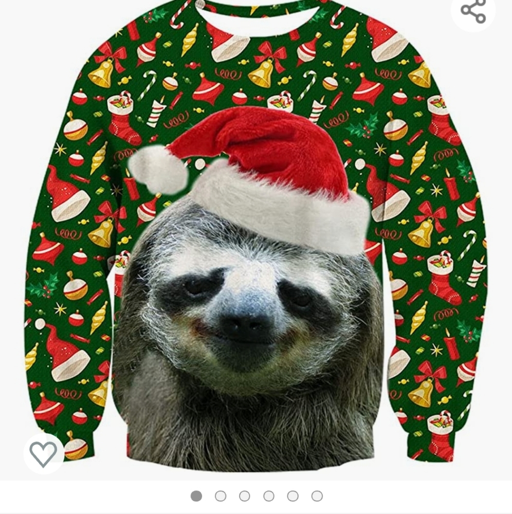 Sloth Christmas sweater